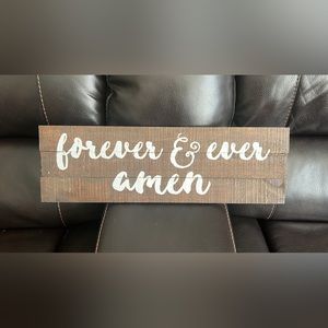 Forever & ever amen wall decor